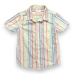 Hanna Andersson | Striped Short Sleeve Button Down (5) 🌈